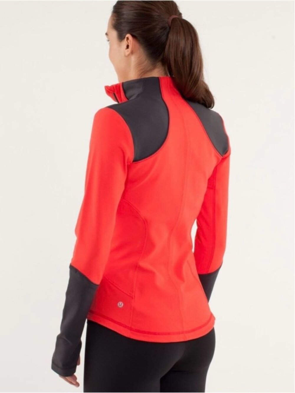 Lululemon Forme Jacket Brushed Love Red / Deep Coal 12